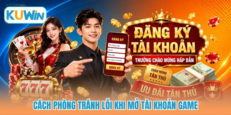 Cách phòng tránh lỗi khi mở tài khoản game
